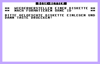 Disk-Retter (WBue) Screenshot