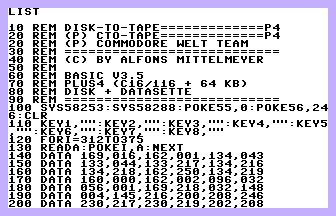 Disk-To-Tape Screenshot