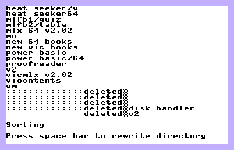 Disk Directory Sort