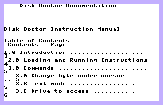 Disk Doctor Documentation Screenshot