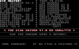 Disk Driver V1.0 Screenshot