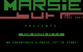 Disk Hilfen 64 V.3 Title Screenshot