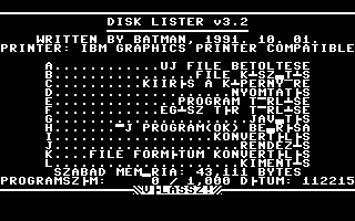 Disk Lister V3.2