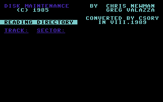 Disk Maintenance Screenshot