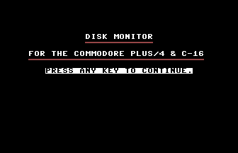 Disk Monitor Title Screenshot