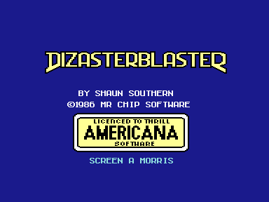 Dizasterblaster Unused Loading Screen