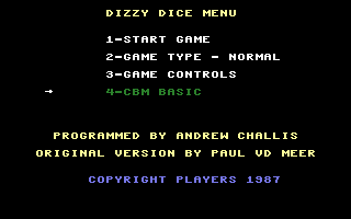 Dizzy Dice Title Screenshot
