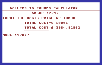Dollers To Pounds Calculator
