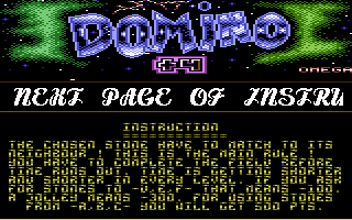 Domino (EVS) Title Screenshot