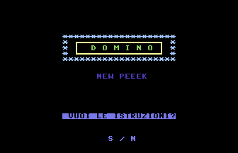Domino (New Peek) Title Screenshot