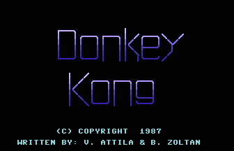 Donkey Kong (Basic) Title Screenshot