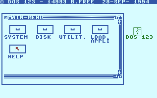 DOS 123 Screenshot