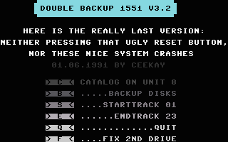 Double Backup 1551 V3.2 Screenshot