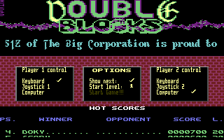 Double Blocks Title Screenshot