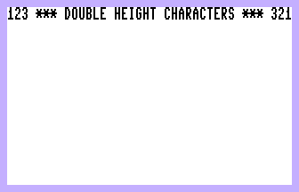 Double Height Text Screenshot