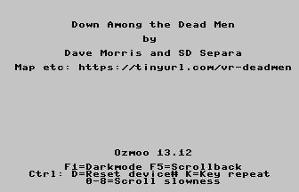 Down Among the Dead Men Title Screenshot