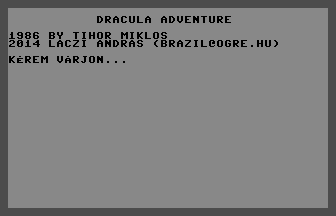 Dracula Adventure Title Screenshot