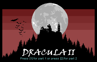 Dracula II Title Screenshot