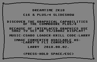 Dreamtime 2K18 Title Screenshot
