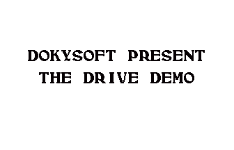 Drive Demo Title Screenshot