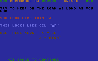 Driver Title Screenshot