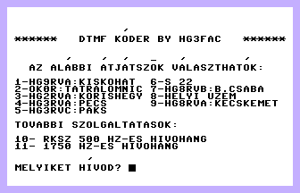 DTMF Kóder Screenshot