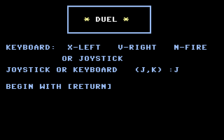Duel (PLUG) Title Screenshot