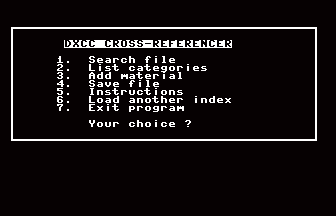 DXCC Cross-Referencer Screenshot