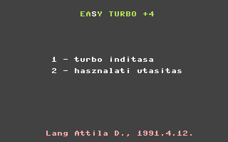 Easy Turbo +4 Title Screenshot