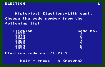 Election Screenshot