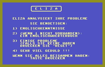 Eliza (German) Title Screenshot