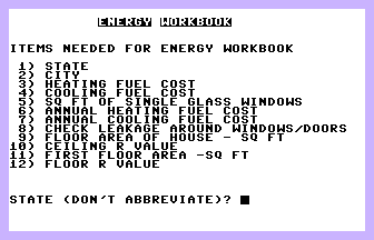 Energy Workbook