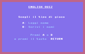 English Quiz Title Screenshot