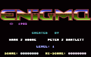 Enigma Title Screenshot