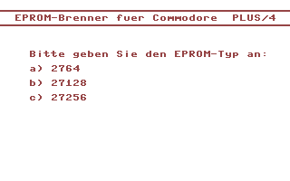 EPROM-Brenner Title Screenshot