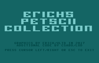 Erich's PETSCII Collection Title Screenshot