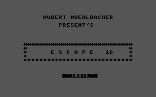 Escape 16 Title Screenshot