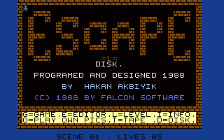 Escape (German) (NTSC) Title Screenshot