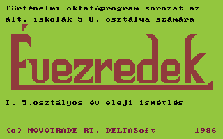 Évezredek I Title Screenshot