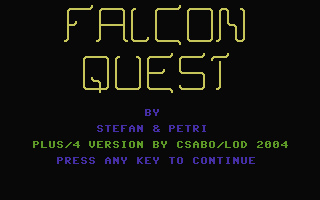 Falcon Quest Title Screenshot