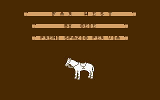 Far West (C16/MSX 39) Title Screenshot