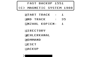 Fast Backup 1551 (Magnetic System)