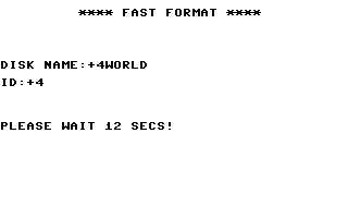 Fast Format