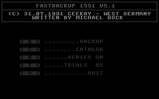 Fastbackup 1551 V5.1 Screenshot