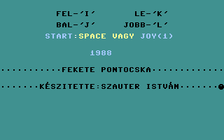 Fekete Pontocska Title Screenshot