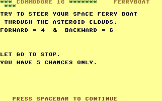 Ferryboat Title Screenshot