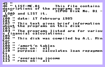 Financial Screenshot