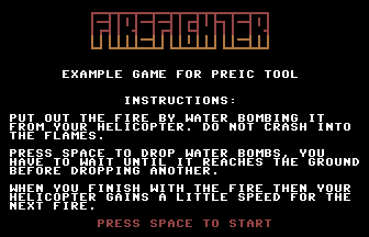 Firefighter Title Screenshot