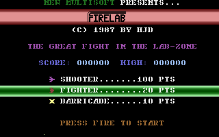 Firelab Title Screenshot