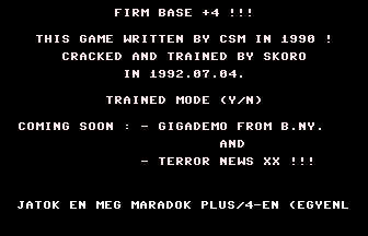 Firm Base +4 Title Screenshot